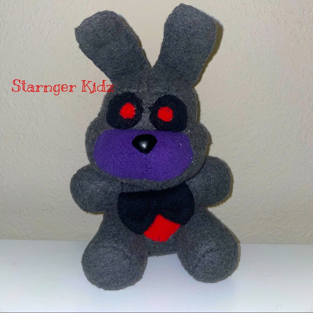 Custom Black Heart Bonnie Plush